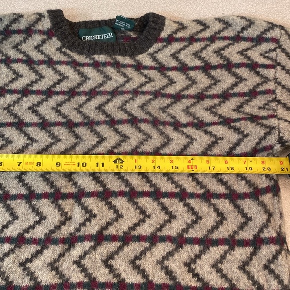 Cricketeer - Vintage Grandpa 100% pure virgin wool sweater    Size L - Picture 5 of 8